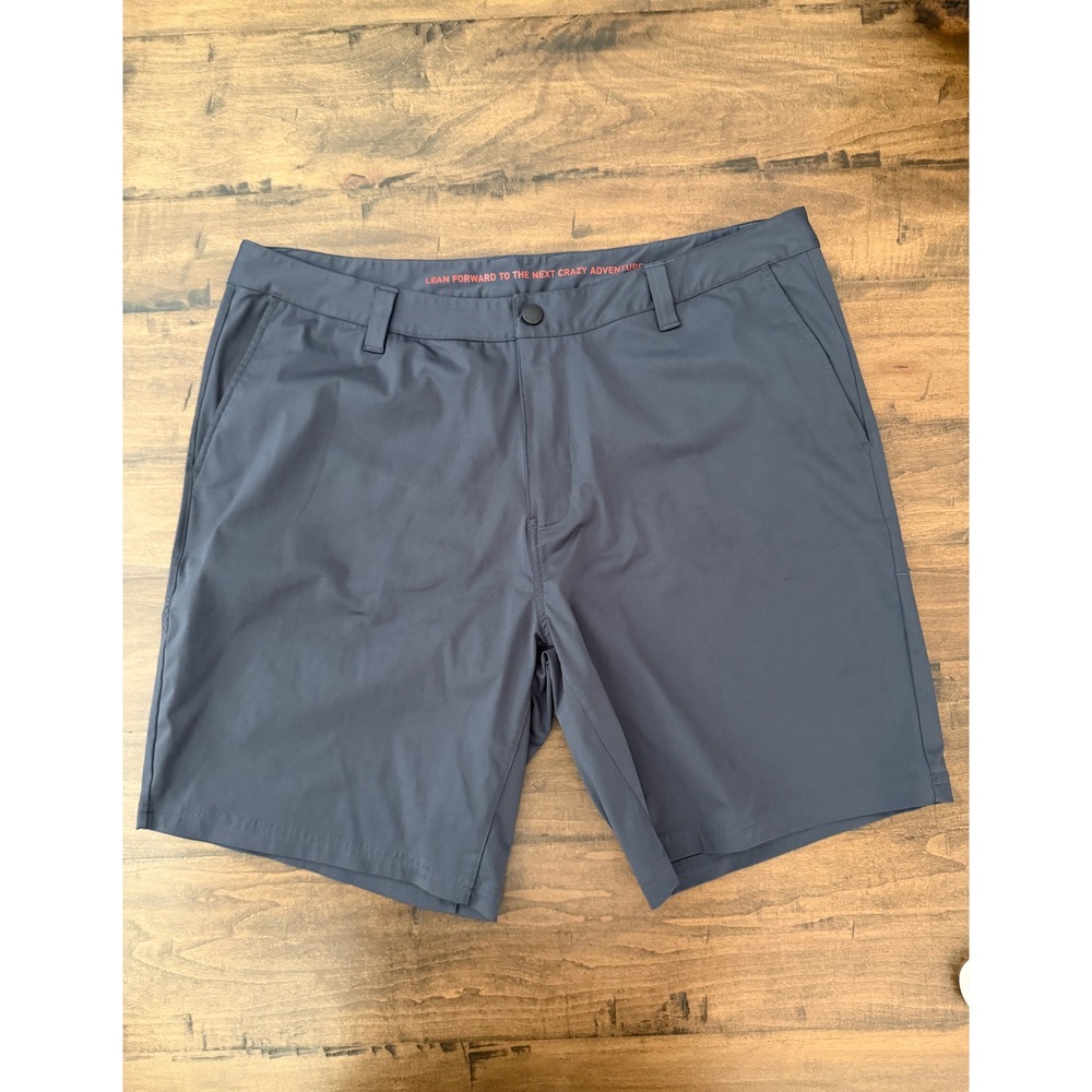 Rhone Commuter Shorts Mens 36 Gray Flat Front Performance Stretch Activewear 9in